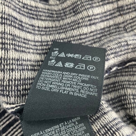 Tommy Hilfiger Navy & White Knit chain Sweater Dress Collar Size M wool - Picture 7 of 9